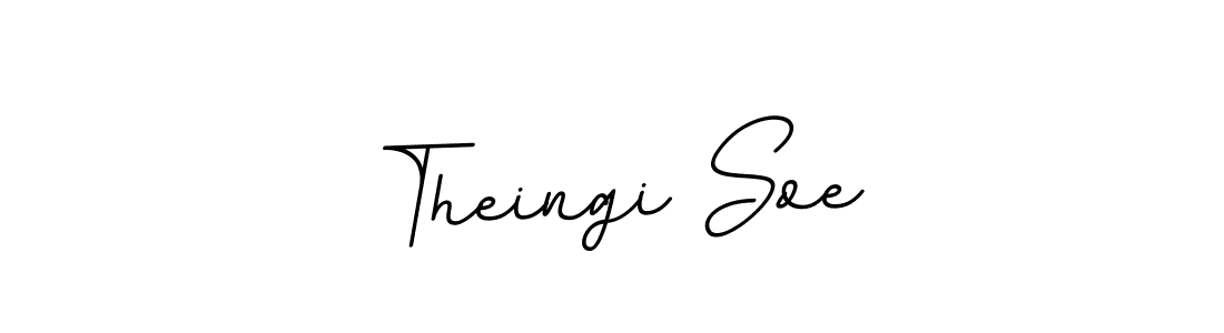 The best way (BallpointsItalic-DORy9) to make a short signature is to pick only two or three words in your name. The name Theingi Soe include a total of six letters. For converting this name. Theingi Soe signature style 11 images and pictures png