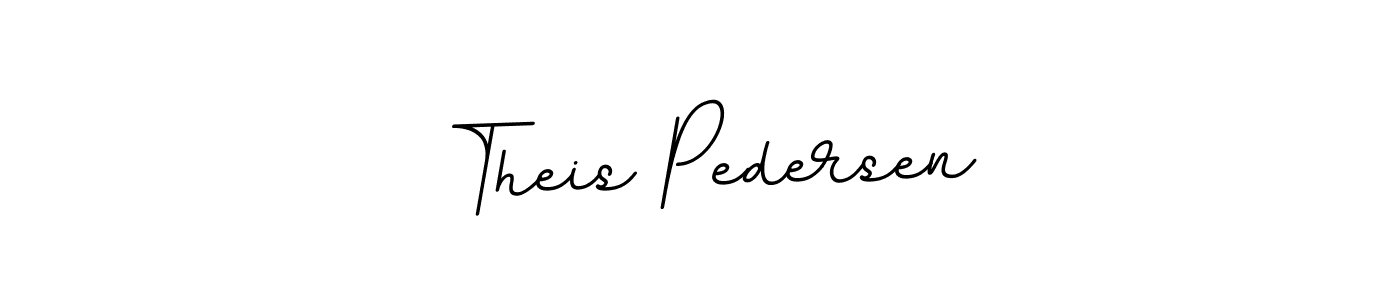 The best way (BallpointsItalic-DORy9) to make a short signature is to pick only two or three words in your name. The name Theis Pedersen include a total of six letters. For converting this name. Theis Pedersen signature style 11 images and pictures png