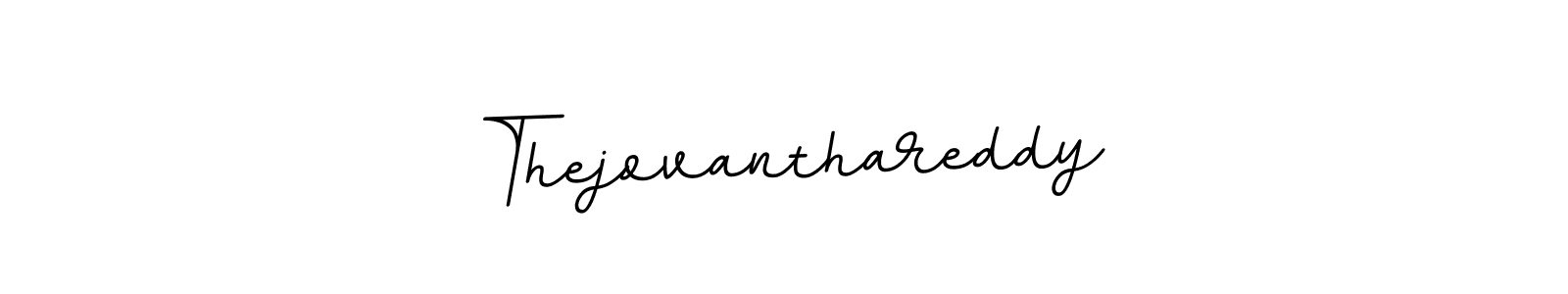 Design your own signature with our free online signature maker. With this signature software, you can create a handwritten (BallpointsItalic-DORy9) signature for name Thejovanthareddy. Thejovanthareddy signature style 11 images and pictures png
