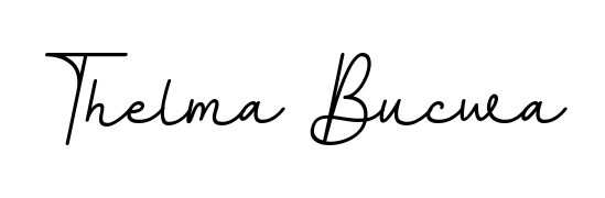 Thelma Bucwa stylish signature style. Best Handwritten Sign (BallpointsItalic-DORy9) for my name. Handwritten Signature Collection Ideas for my name Thelma Bucwa. Thelma Bucwa signature style 11 images and pictures png