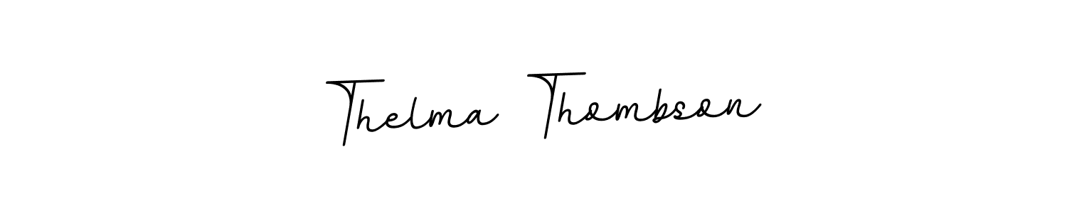 How to make Thelma Thombson name signature. Use BallpointsItalic-DORy9 style for creating short signs online. This is the latest handwritten sign. Thelma Thombson signature style 11 images and pictures png