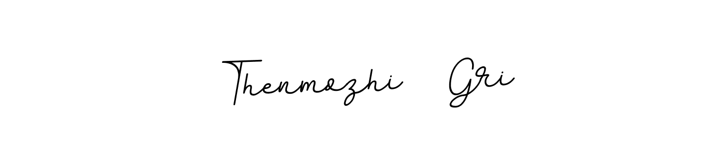 The best way (BallpointsItalic-DORy9) to make a short signature is to pick only two or three words in your name. The name Thenmozhi   Gri include a total of six letters. For converting this name. Thenmozhi   Gri signature style 11 images and pictures png