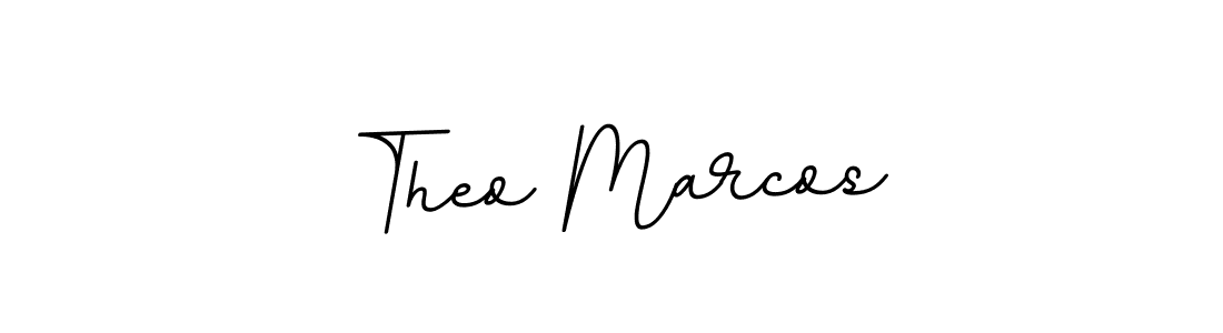 How to make Theo Marcos name signature. Use BallpointsItalic-DORy9 style for creating short signs online. This is the latest handwritten sign. Theo Marcos signature style 11 images and pictures png