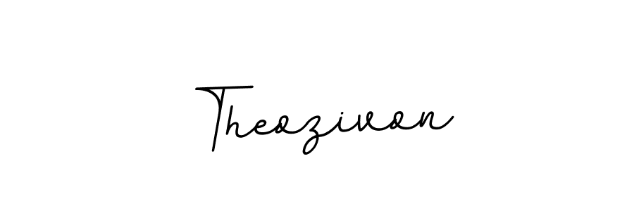 How to make Theozivon name signature. Use BallpointsItalic-DORy9 style for creating short signs online. This is the latest handwritten sign. Theozivon signature style 11 images and pictures png