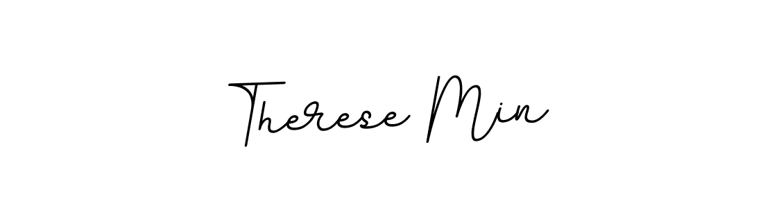 Design your own signature with our free online signature maker. With this signature software, you can create a handwritten (BallpointsItalic-DORy9) signature for name Therese Min. Therese Min signature style 11 images and pictures png