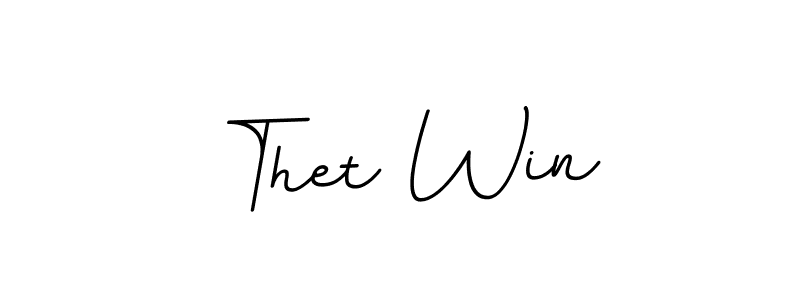 Thet Win stylish signature style. Best Handwritten Sign (BallpointsItalic-DORy9) for my name. Handwritten Signature Collection Ideas for my name Thet Win. Thet Win signature style 11 images and pictures png
