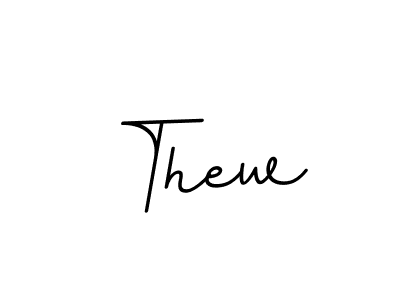 Use a signature maker to create a handwritten signature online. With this signature software, you can design (BallpointsItalic-DORy9) your own signature for name Thew. Thew signature style 11 images and pictures png