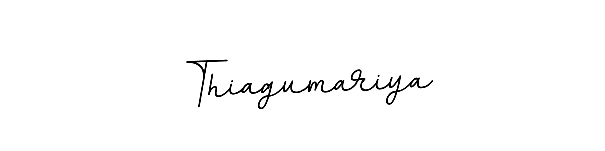 The best way (BallpointsItalic-DORy9) to make a short signature is to pick only two or three words in your name. The name Thiagumariya include a total of six letters. For converting this name. Thiagumariya signature style 11 images and pictures png