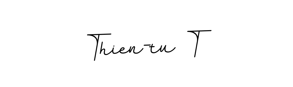 Thien-tu T stylish signature style. Best Handwritten Sign (BallpointsItalic-DORy9) for my name. Handwritten Signature Collection Ideas for my name Thien-tu T. Thien-tu T signature style 11 images and pictures png