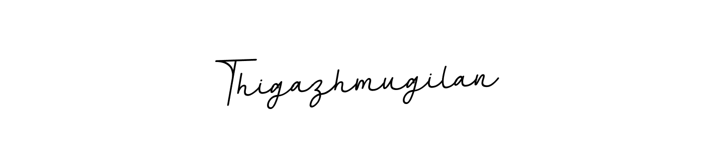 Make a beautiful signature design for name Thigazhmugilan. With this signature (BallpointsItalic-DORy9) style, you can create a handwritten signature for free. Thigazhmugilan signature style 11 images and pictures png