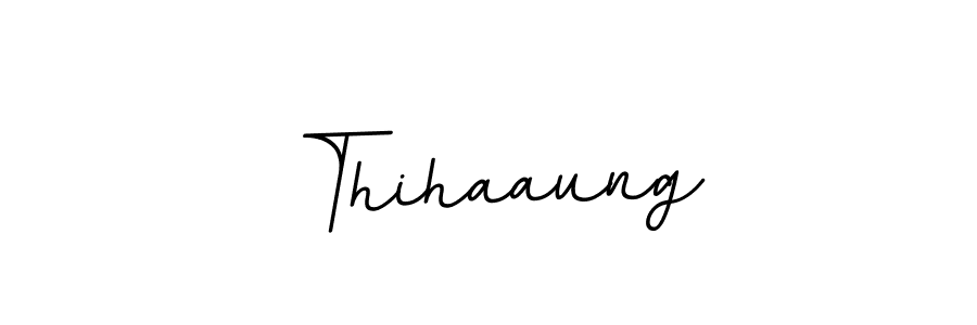 Create a beautiful signature design for name Thihaaung. With this signature (BallpointsItalic-DORy9) fonts, you can make a handwritten signature for free. Thihaaung signature style 11 images and pictures png