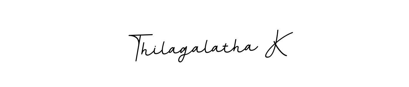Also we have Thilagalatha K name is the best signature style. Create professional handwritten signature collection using BallpointsItalic-DORy9 autograph style. Thilagalatha K signature style 11 images and pictures png
