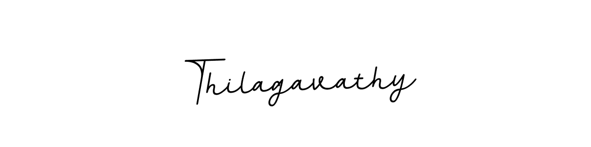 How to make Thilagavathy name signature. Use BallpointsItalic-DORy9 style for creating short signs online. This is the latest handwritten sign. Thilagavathy signature style 11 images and pictures png
