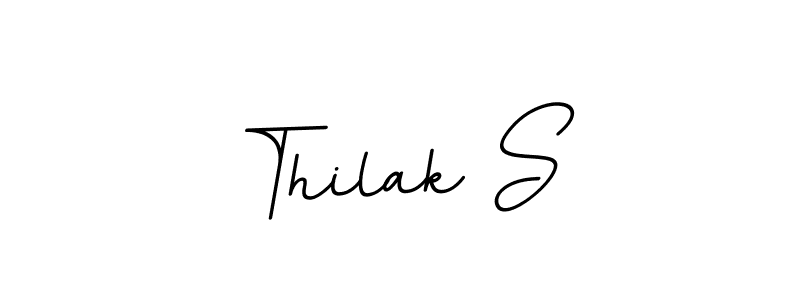 This is the best signature style for the Thilak S name. Also you like these signature font (BallpointsItalic-DORy9). Mix name signature. Thilak S signature style 11 images and pictures png