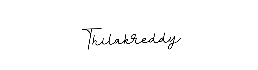 Make a beautiful signature design for name Thilakreddy. With this signature (BallpointsItalic-DORy9) style, you can create a handwritten signature for free. Thilakreddy signature style 11 images and pictures png