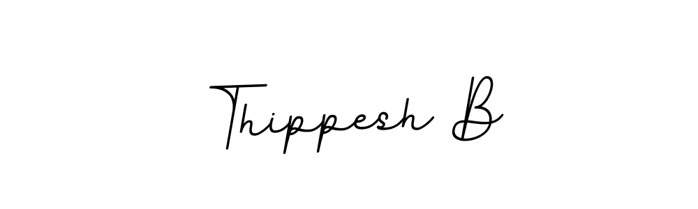 Thippesh B stylish signature style. Best Handwritten Sign (BallpointsItalic-DORy9) for my name. Handwritten Signature Collection Ideas for my name Thippesh B. Thippesh B signature style 11 images and pictures png