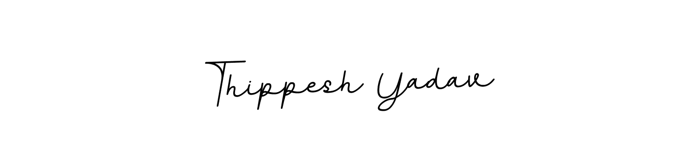 Design your own signature with our free online signature maker. With this signature software, you can create a handwritten (BallpointsItalic-DORy9) signature for name Thippesh Yadav. Thippesh Yadav signature style 11 images and pictures png