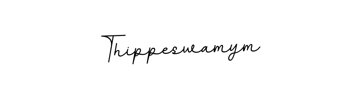 Use a signature maker to create a handwritten signature online. With this signature software, you can design (BallpointsItalic-DORy9) your own signature for name Thippeswamym. Thippeswamym signature style 11 images and pictures png