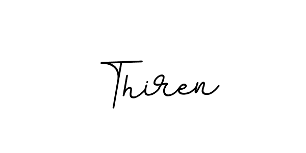 Thiren stylish signature style. Best Handwritten Sign (BallpointsItalic-DORy9) for my name. Handwritten Signature Collection Ideas for my name Thiren. Thiren signature style 11 images and pictures png