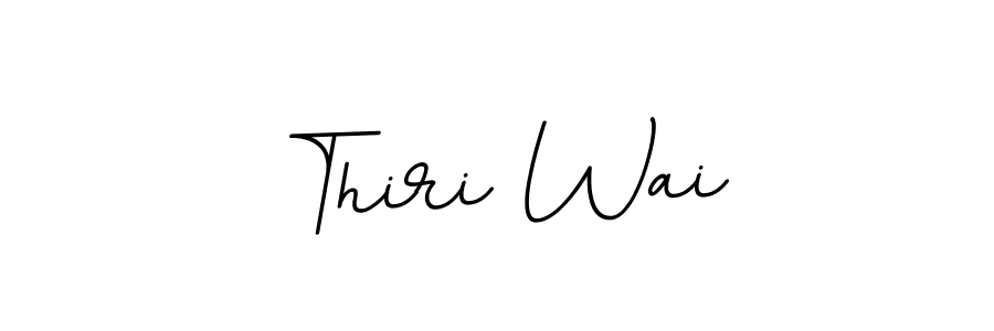 The best way (BallpointsItalic-DORy9) to make a short signature is to pick only two or three words in your name. The name Thiri Wai include a total of six letters. For converting this name. Thiri Wai signature style 11 images and pictures png