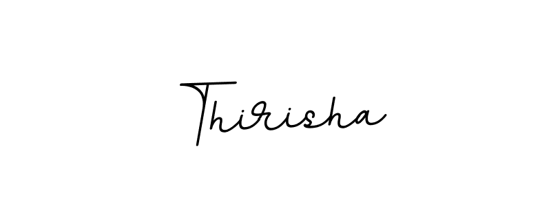 Design your own signature with our free online signature maker. With this signature software, you can create a handwritten (BallpointsItalic-DORy9) signature for name Thirisha. Thirisha signature style 11 images and pictures png