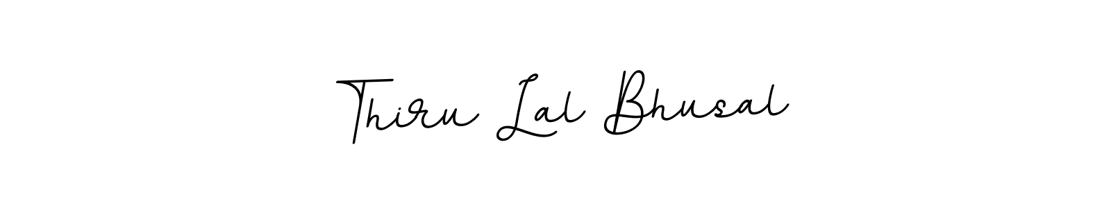 You should practise on your own different ways (BallpointsItalic-DORy9) to write your name (Thiru Lal Bhusal) in signature. don't let someone else do it for you. Thiru Lal Bhusal signature style 11 images and pictures png