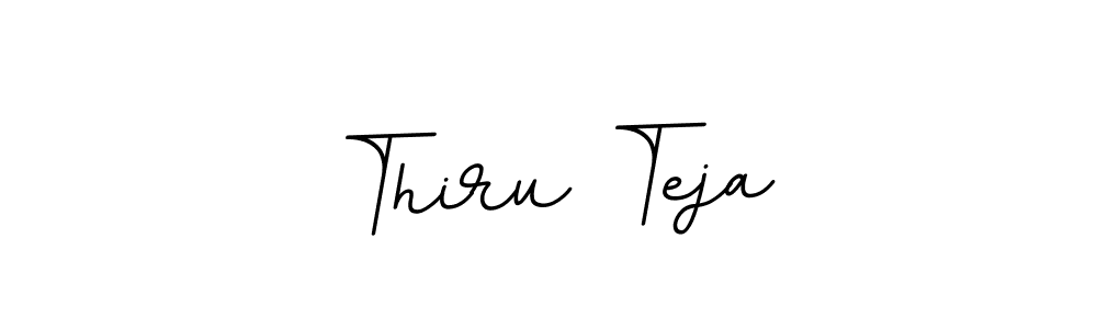 How to make Thiru Teja name signature. Use BallpointsItalic-DORy9 style for creating short signs online. This is the latest handwritten sign. Thiru Teja signature style 11 images and pictures png