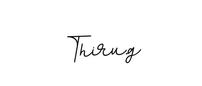 Use a signature maker to create a handwritten signature online. With this signature software, you can design (BallpointsItalic-DORy9) your own signature for name Thiru.g. Thiru.g signature style 11 images and pictures png