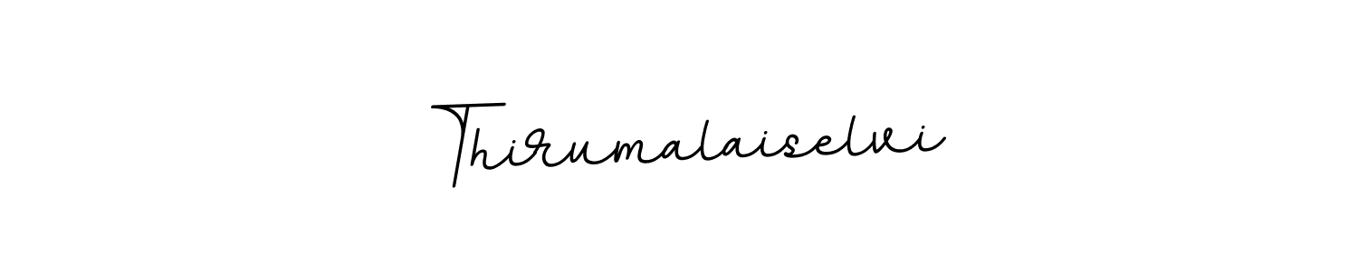 The best way (BallpointsItalic-DORy9) to make a short signature is to pick only two or three words in your name. The name Thirumalaiselvi include a total of six letters. For converting this name. Thirumalaiselvi signature style 11 images and pictures png