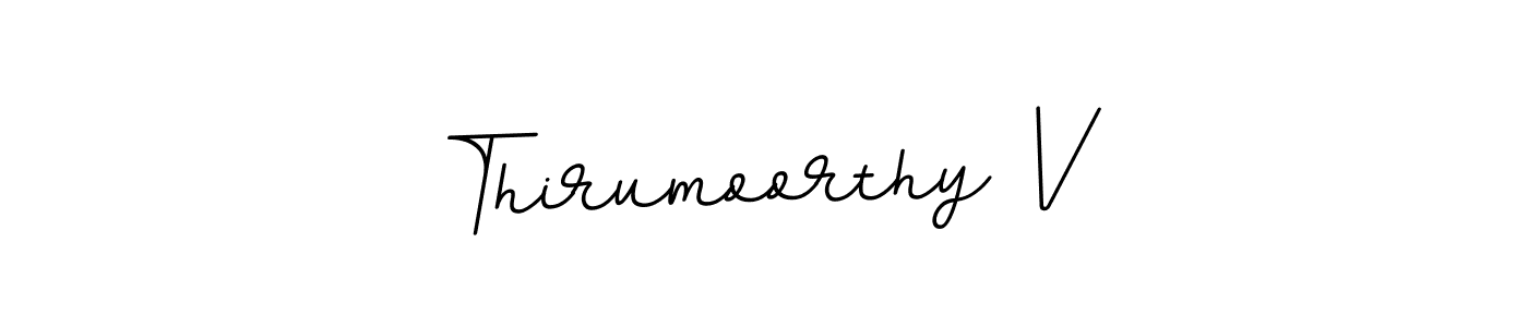 Create a beautiful signature design for name Thirumoorthy V. With this signature (BallpointsItalic-DORy9) fonts, you can make a handwritten signature for free. Thirumoorthy V signature style 11 images and pictures png