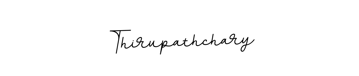 Use a signature maker to create a handwritten signature online. With this signature software, you can design (BallpointsItalic-DORy9) your own signature for name Thirupathchary. Thirupathchary signature style 11 images and pictures png