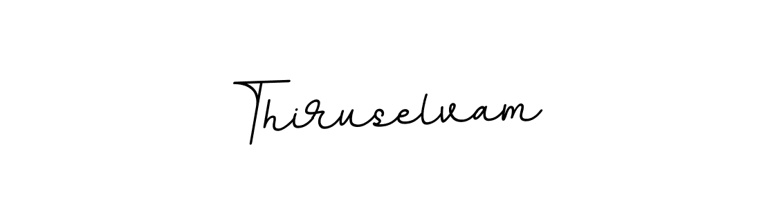 How to make Thiruselvam name signature. Use BallpointsItalic-DORy9 style for creating short signs online. This is the latest handwritten sign. Thiruselvam signature style 11 images and pictures png