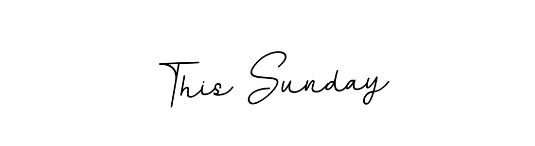 Make a beautiful signature design for name This Sunday. With this signature (BallpointsItalic-DORy9) style, you can create a handwritten signature for free. This Sunday signature style 11 images and pictures png