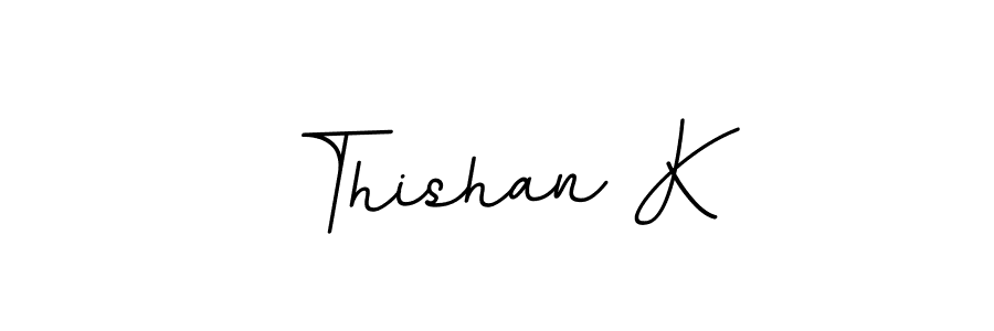 Thishan K stylish signature style. Best Handwritten Sign (BallpointsItalic-DORy9) for my name. Handwritten Signature Collection Ideas for my name Thishan K. Thishan K signature style 11 images and pictures png