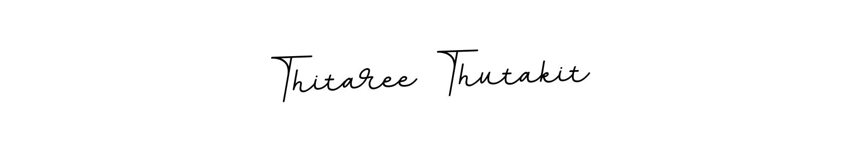 Design your own signature with our free online signature maker. With this signature software, you can create a handwritten (BallpointsItalic-DORy9) signature for name Thitaree Thutakit. Thitaree Thutakit signature style 11 images and pictures png