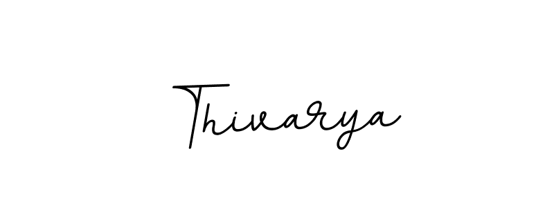 How to make Thivarya name signature. Use BallpointsItalic-DORy9 style for creating short signs online. This is the latest handwritten sign. Thivarya signature style 11 images and pictures png