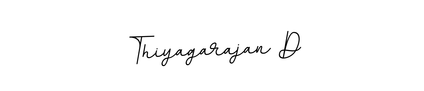 How to make Thiyagarajan D name signature. Use BallpointsItalic-DORy9 style for creating short signs online. This is the latest handwritten sign. Thiyagarajan D signature style 11 images and pictures png