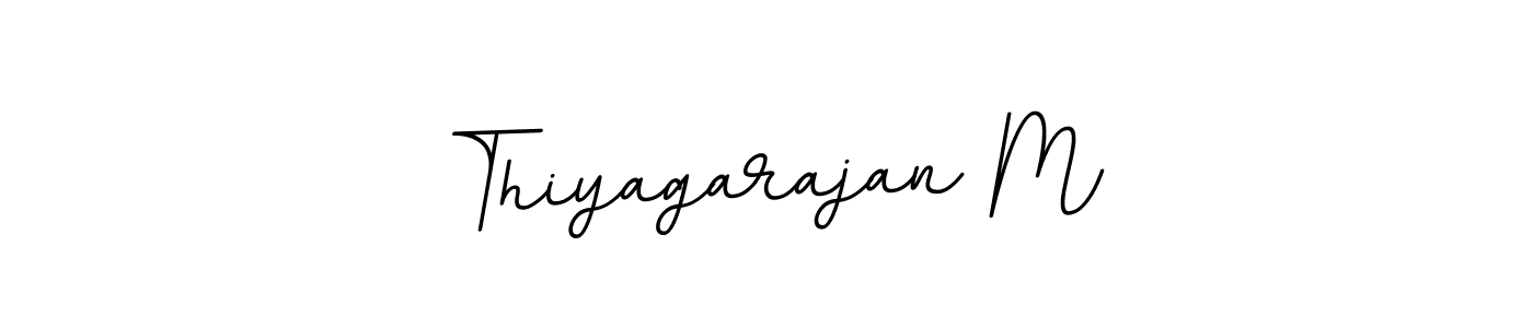 Use a signature maker to create a handwritten signature online. With this signature software, you can design (BallpointsItalic-DORy9) your own signature for name Thiyagarajan M. Thiyagarajan M signature style 11 images and pictures png