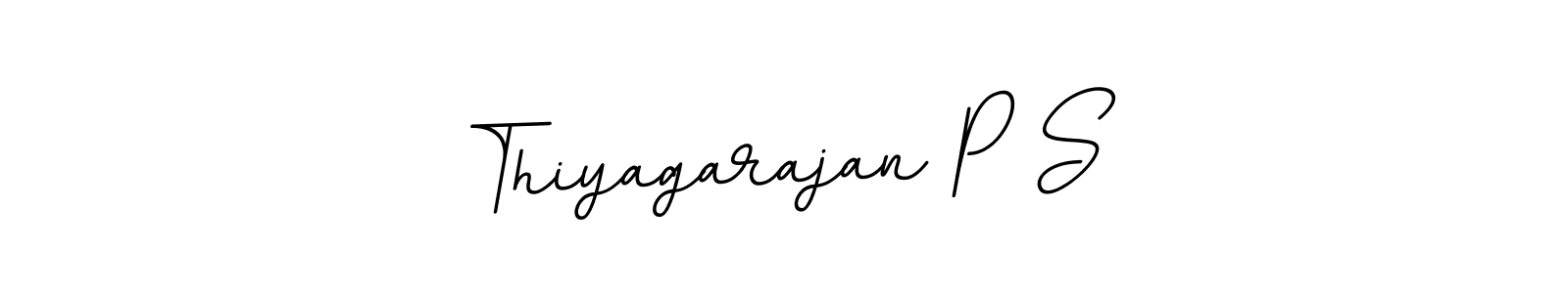 if you are searching for the best signature style for your name Thiyagarajan P S. so please give up your signature search. here we have designed multiple signature styles  using BallpointsItalic-DORy9. Thiyagarajan P S signature style 11 images and pictures png