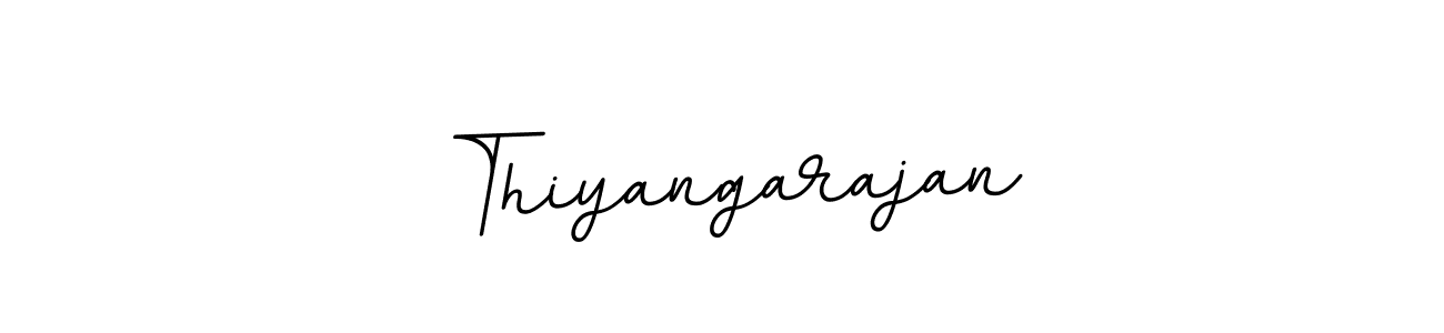 Make a beautiful signature design for name Thiyangarajan. With this signature (BallpointsItalic-DORy9) style, you can create a handwritten signature for free. Thiyangarajan signature style 11 images and pictures png
