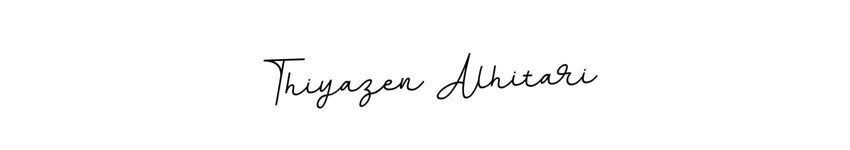 It looks lik you need a new signature style for name Thiyazen Alhitari. Design unique handwritten (BallpointsItalic-DORy9) signature with our free signature maker in just a few clicks. Thiyazen Alhitari signature style 11 images and pictures png