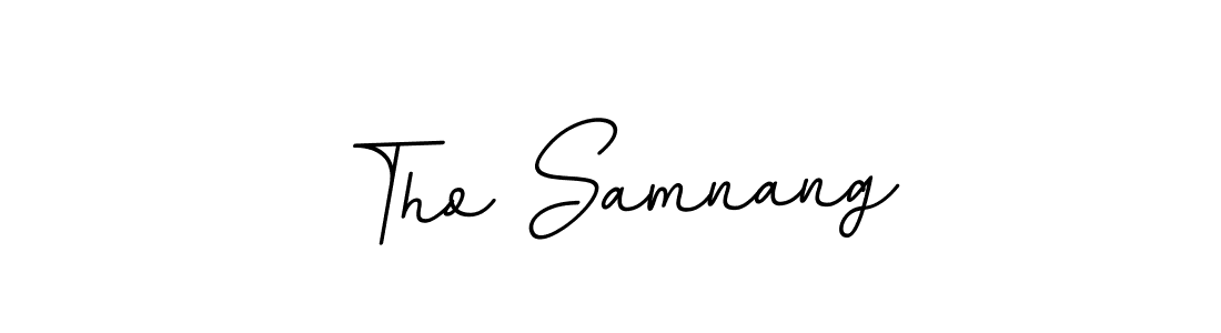 The best way (BallpointsItalic-DORy9) to make a short signature is to pick only two or three words in your name. The name Tho Samnang include a total of six letters. For converting this name. Tho Samnang signature style 11 images and pictures png