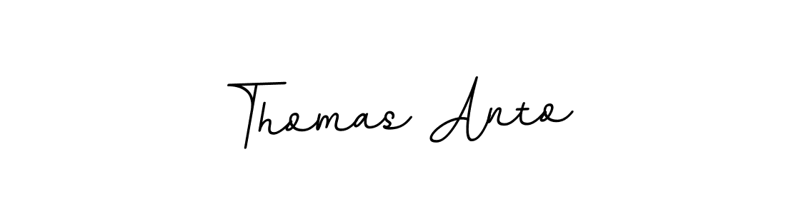 Use a signature maker to create a handwritten signature online. With this signature software, you can design (BallpointsItalic-DORy9) your own signature for name Thomas Anto. Thomas Anto signature style 11 images and pictures png