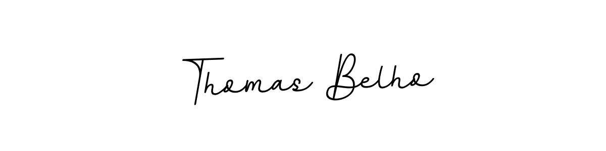 This is the best signature style for the Thomas Belho name. Also you like these signature font (BallpointsItalic-DORy9). Mix name signature. Thomas Belho signature style 11 images and pictures png