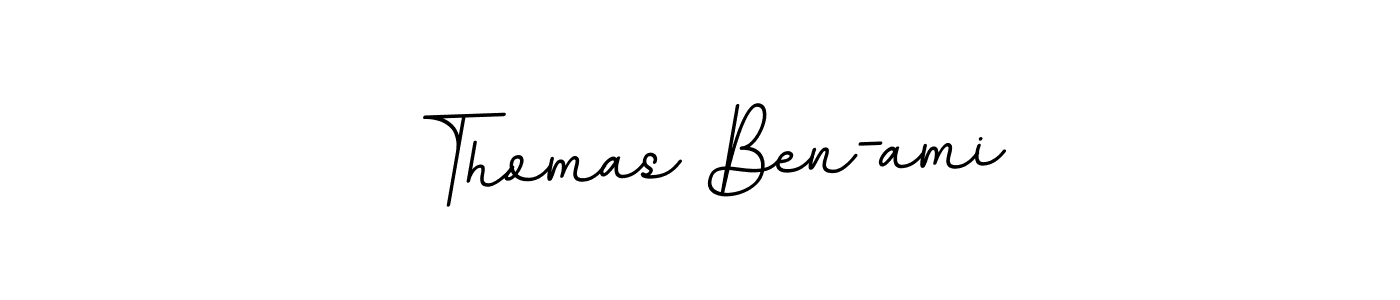 This is the best signature style for the Thomas Ben-ami name. Also you like these signature font (BallpointsItalic-DORy9). Mix name signature. Thomas Ben-ami signature style 11 images and pictures png