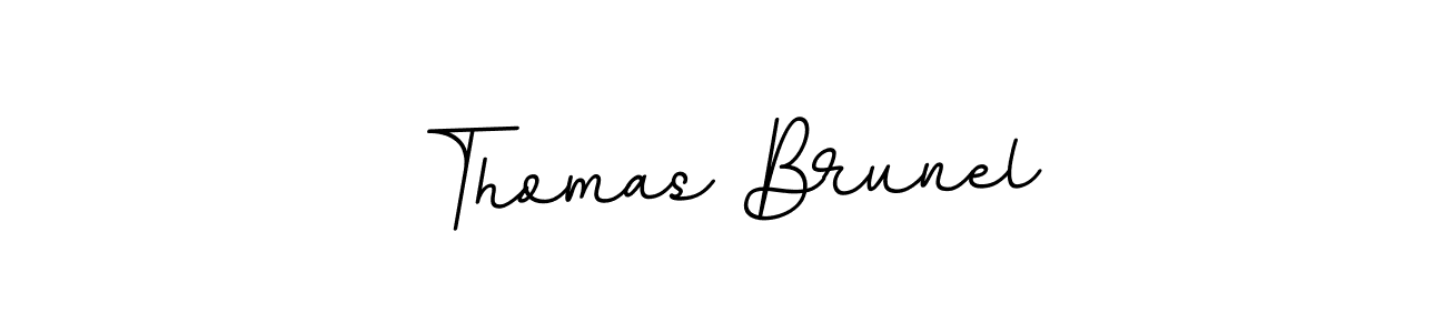 Make a beautiful signature design for name Thomas Brunel. With this signature (BallpointsItalic-DORy9) style, you can create a handwritten signature for free. Thomas Brunel signature style 11 images and pictures png