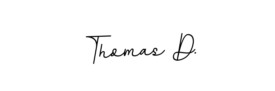 Create a beautiful signature design for name Thomas D.. With this signature (BallpointsItalic-DORy9) fonts, you can make a handwritten signature for free. Thomas D. signature style 11 images and pictures png
