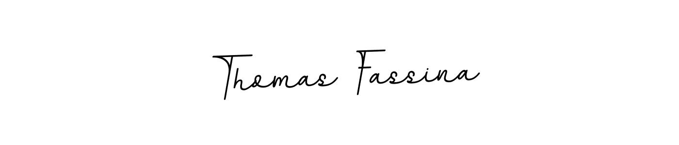 Make a beautiful signature design for name Thomas Fassina. With this signature (BallpointsItalic-DORy9) style, you can create a handwritten signature for free. Thomas Fassina signature style 11 images and pictures png