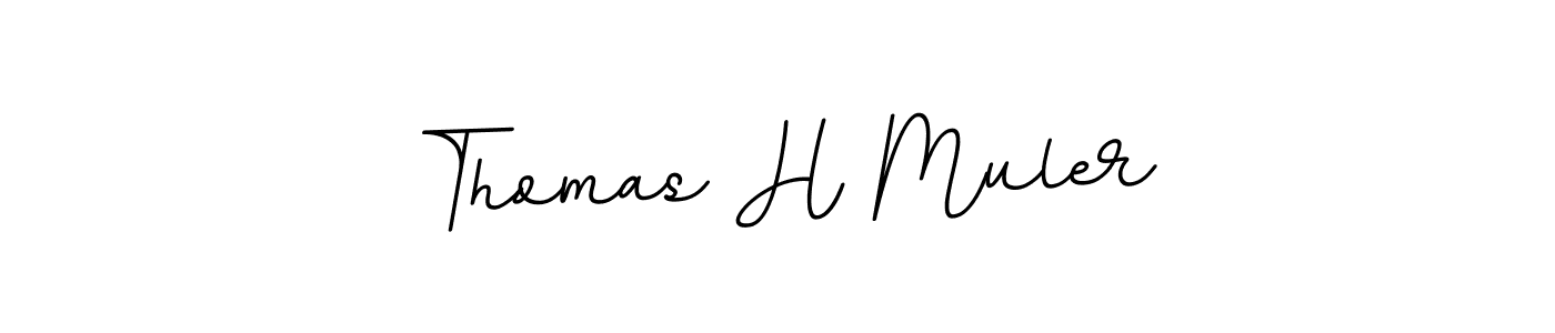 Use a signature maker to create a handwritten signature online. With this signature software, you can design (BallpointsItalic-DORy9) your own signature for name Thomas H Muler. Thomas H Muler signature style 11 images and pictures png