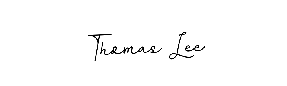 Use a signature maker to create a handwritten signature online. With this signature software, you can design (BallpointsItalic-DORy9) your own signature for name Thomas Lee. Thomas Lee signature style 11 images and pictures png